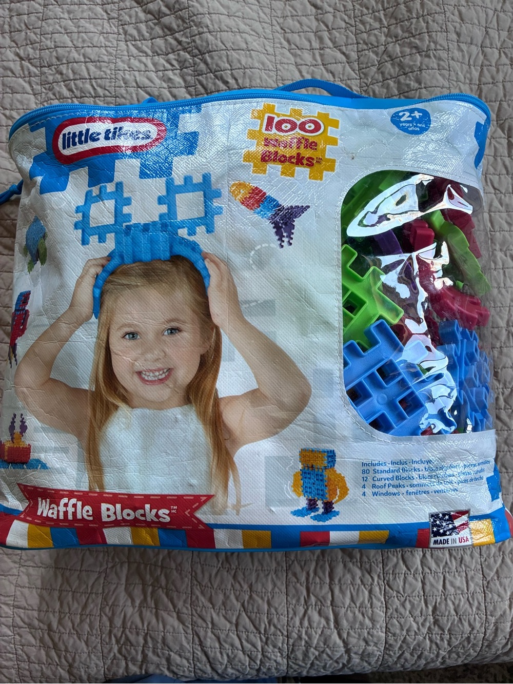 Little TIKES Multicolor Waffle Blocks - 100 Piece Building Set